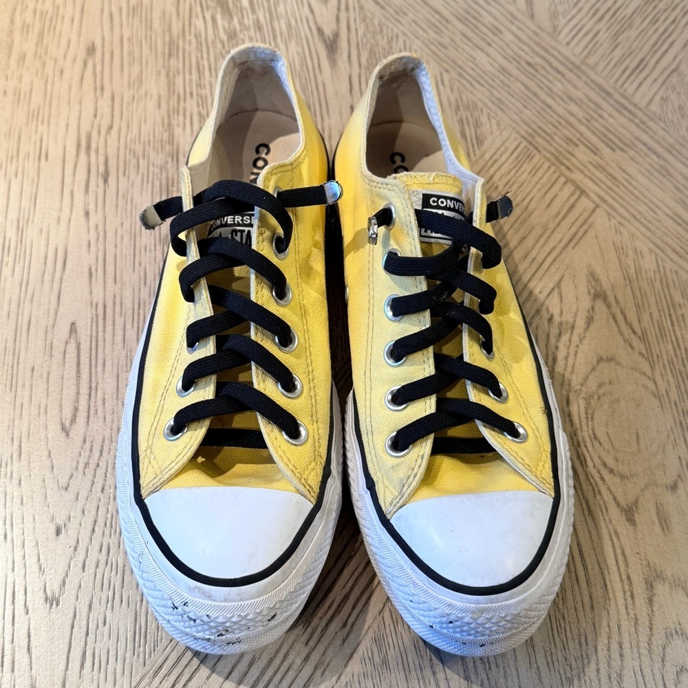 Converse CT All Star Lift OX 568627C Women’s Size 8 Butter Yellow Canvas Shoes